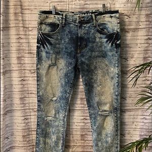 👖🖤Arizona Jean Co. Ultra Flex 360 Stretch Men’s Distressed Blue Jeans 36 X 32